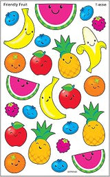 Trend Enterprises Inc. Trend Friendly Fruit Large superShapes Stickers, Classroom Incentives, 192 Count