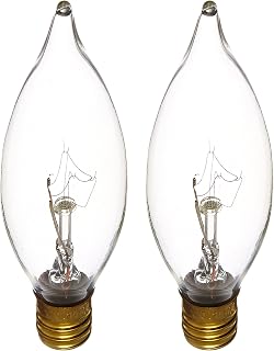 Satco Products S3773 120-Volt 15CA8 Candelabra Base Clear Light Bulb