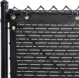 FenceScreen Commercial Privacy Screen, UV-Resistant Mesh 6ft x 50ft, Black | Polypropylene Outdoor Windscreen with Reinforced Edges Brass Grommets Heavy Duty Cover for Yard Garden Pool | Easy Install
