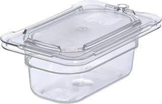 Carlisle FoodService Products StorPlus Food Pan, 1/9 Size Container for Serving and Storing Hot or Cold Food, 0.7 Qt, 1 Count, Clear