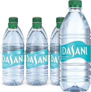 Dasani Purified Water Bottles, 16.9 fl oz, 6 Pack