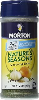 Morton Nature's Seasons, Seasoning Blend, No MSG & 25% Less Sodium, 7.5oz Bottle (Pack of 3)