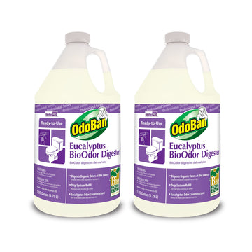 Professional Cleaning Ready-to-Use BioOdor Digester Harsh Aroma Counteractant by OdoBan – 128 Fl Oz (Pack of 2), Plastic, Clear, Pack of 2, Model BND02155