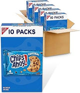 Chips Ahoy! Original Chocolate Chip Cookies, 40 Snack Packs (4 Cookies Per Pack, 4 Boxes) | 4 Cookies Per Pack, Individually Wrapped, Real Chocolate Chip Cookies, Certified Kosher