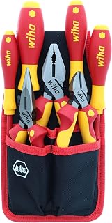Wiha 32985 7 Piece Insulated Industrial Pliers and Screwdriver Set