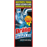 Kitchen Granules Drain Clog Remover and Cleaner by Drano – 8.8 Ounce (Pack of 1), Granules ( 8.82 Oz ), Model 699027