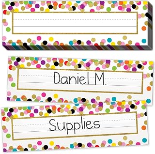 Teacher Created Resources Confetti Name Plates (TCR5886)