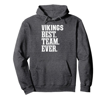 Curtis Vikings Best Ever HS Pullover Hoodie by Curtis Vikings Official High School Gear – Polyester, Blue, Model WCED2EQDFKY