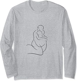 Pinup Art Relationship Goals Abstract Oneline Girl Fineline Long Sleeve T-Shirt