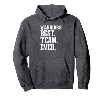 Curtis Warriors Best Ever HS Pullover Hoodie by Curtis Warriors Official High School Gear – Polyester, Grey, Model MSWQ40MQA3K