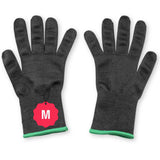 Safety Gloves by Tablecraft – Medium, Stainless Steel, Black, Model 11209