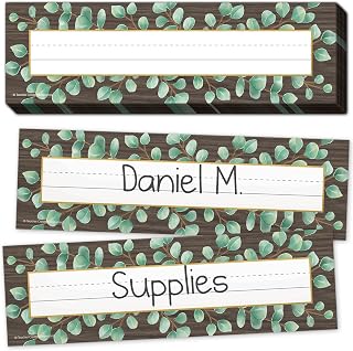 Teacher Created Resources Eucalyptus Flat Name Plates (TCR8691)