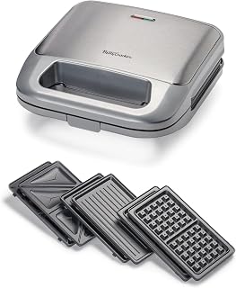 Betty Crocker 3-in-1 Electric Indoor Grill, 750 Watts, BC-4965S, Silver