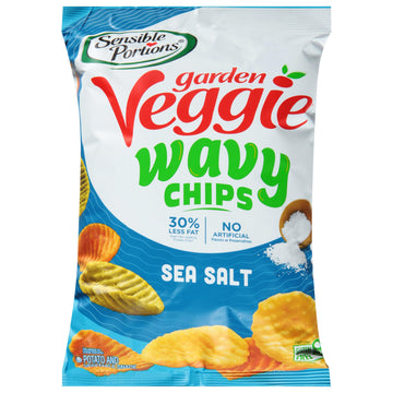 Garden Veggie Wavy Chips by Sensible Portions – 5 Ounce (Pack of 12), Pack of 12, Model HG30146