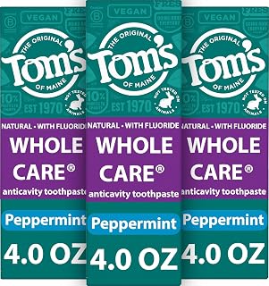 Tom's of Maine Whole Care Natural Anticavity Fluoride Toothpaste 3 Pk, 4 oz