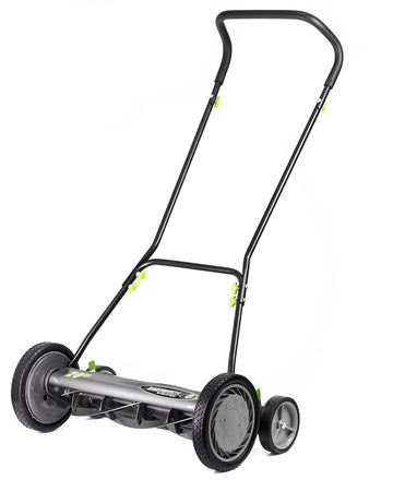 20-Inch 5-Blade Push Reel Lawn Mower by Earthwise – 20", 5-blade, Alloy Steel, Gray, Model 2001-20EW