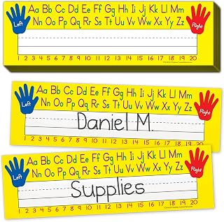 Teacher Created Resources Flat Left/Right Alphabet Name Plates (4019)