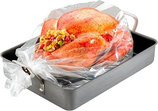PanSaver Roasting Bag - Cooking Bags for Oven - Turkey Cooking Bag with Ties - Helps Keep Food Moist - Durable Nylon Bag - Easy Cleanup - 19 x 23.5 Inches, 2 Count