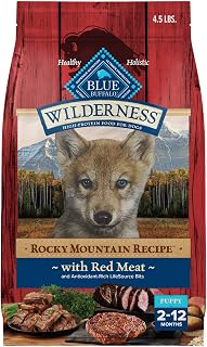Blue Buffalo Wilderness Rocky Mountain Recipe Puppy Dry Dog Food, 4.5 lb