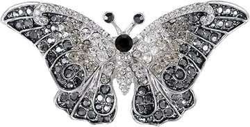 Alilang Empress Monarch Winged Butterfly Crystal Rhinestone Brooch Pin