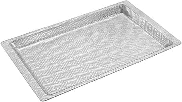 Winco 12 3/4" Silver Plastic Display Tray