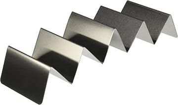 American Metalcraft TSH5 Stainless Steel Taco Holder, 4-5 Compartments, 4" x 13.7", Silver