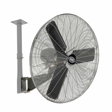 Ceiling Mount Fan by Global Industrial – 42"L x 33"W x 7"H, Alloy Steel, Black/Gray/Silver, Model 795754