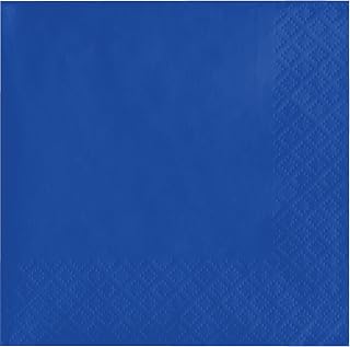 Creative Converting 50 Count Touch of Color Beverage Napkins, 3-Ply, Cobalt