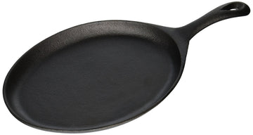 Browne Cast Iron Skillet with Handle by Browne Foodservice – 9-1/2 by 7-Inch, 1.0 pounds, Cast Iron, Black, Model 573722