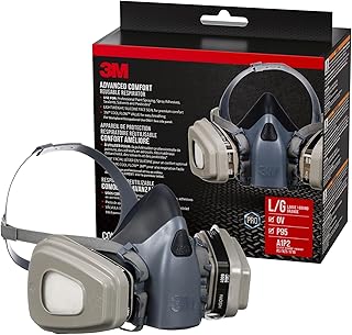 3M Professional Half Mask Organic Vapor, P95 Respirator with Cool Flow Valve, Reusable Respirator, Large