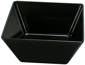 Rome Square Bowl by Yanco – 10 ounces, Melamine, Black, Pack of 72, Model RM-404BK