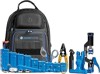 Jonard Tools TK-107B Backpack Fiber Optic Mid Span Slit & Ring Tool Kit (1.2 mm-18.2 mm)+