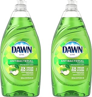 Dawn Ultra Antibacterial Hand Soap Apple Blossom Scent Dishwashing Liquid (2) 28 Ounce Bottles