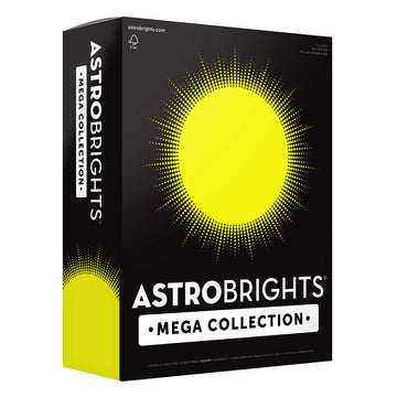 Mega Collection Colored Paper by Astrobrights – 1 Ream, Neon Yellow, Model 91676