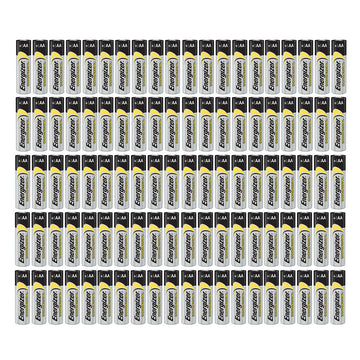 100 count Industrial AA EN91 Alkaline 1.5v Batteries LR by Energizer – 100 Count (Pack of 1), Model 5582709589