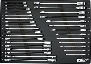 Wiha 30392 31-Piece Ratcheting Wrench Set, SAE and Metric