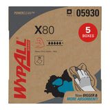 PowerClean X80 Cloths Heavy Duty Wipes (05930) by WypAll – 1 Count (Pack of 380), Hydroknit, Red, Pack of 380