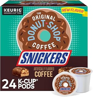 The Original Donut Shop Snickers, Keurig Single Serve K-Cup Pods, Flavored Coffee, 96 Count