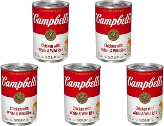 Campbell's Condensed Chicken with White & Wild Rice Soup, 10.5 Oz (5 Pack)