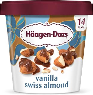 Häagen-Dazs Haagen-Dazs, Vanilla Swiss Almond Ice Cream, 14 oz (Frozen)
