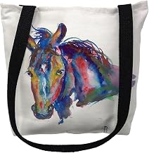 Betsy Drake TY150M 16 x 16 in. Nellie - Horse Tote Bag - Medium