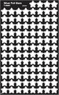 Trend Enterprises Silver Foil Stars Super Shapes Stickers (400 Piece)