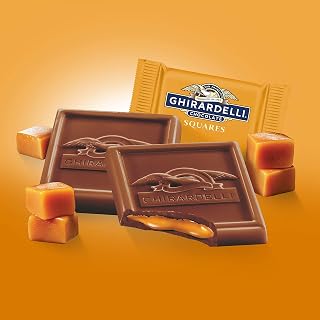 Ghirardelli Milk Chocolate Caramel SQUARES Case Pack (430 ct) Premium Individually Wrapped Milk Chocolate with Luscious Caramel