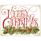 Christmas Holly Boxed Christmas Cards by Nicole Tamarin by Lang – 6 inches x 7.75 inches, Paper, Multi, Pack of 18, Model 1004909