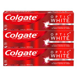 Optic White Whitening Toothpaste by Colgate – 3 Count (Pack of 1), White, Model 10035000465198