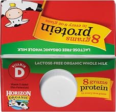 Horizon Organic Lactose Free Vitamin D Organic Whole Milk, 0.5 gallon - 6 per case