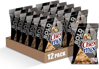 Chex Mix Snack Mix, Bold Party Blend, Savory Snack Bag, 8.75 oz (Pack of 12)