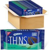 Oreo Thins Mint Creme Chocolate Sandwich Cookies, 12-9.21 oz Packs
