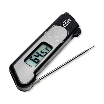 TCT572-B ProAccurate Digital Instant Read Folding Thermocouple Cooking Thermometer-NSF Ceritfied Black by CDN – Small, Plastic, Black, Model 1751054