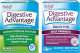 Daily Probiotic Capsule - Digestive Advantage 80 Capsules and Lactose Defense Lactase Capsule (96 Capsules)